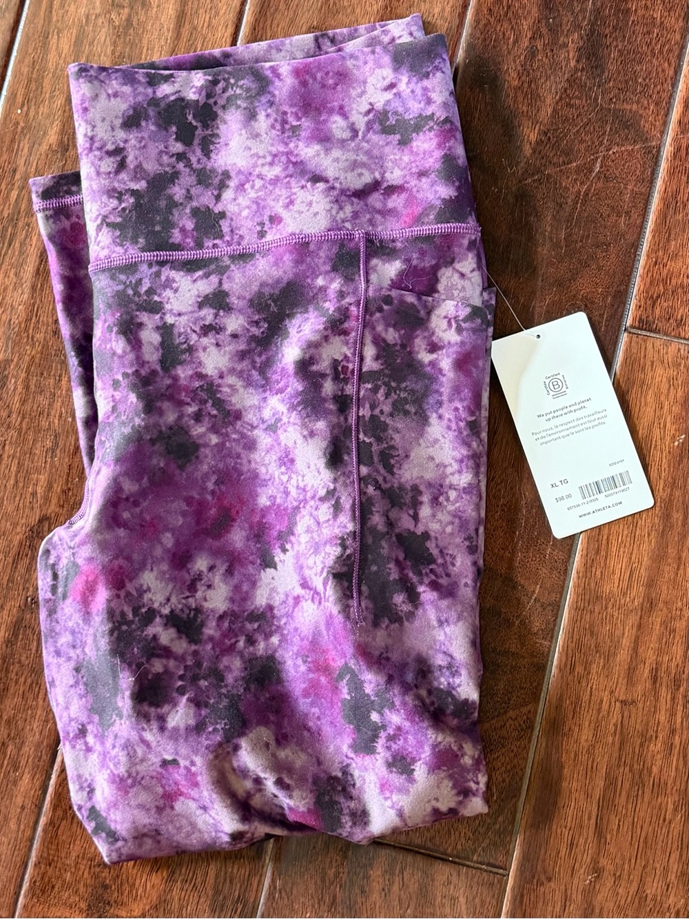 🌟 Athleta Salutation Stash Pocket II Printed 7/8 Tights 🌟